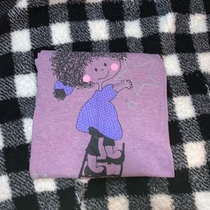 Adorable Purple Shirt w/ Little Girl.